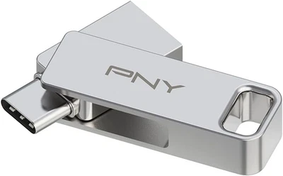 Unidad Flash Doble PNY 256GB Duo Link USB 3.2 Tipo-C para Dispositivos Android y Compu Foto 1 de 4