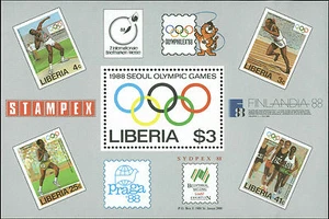 Liberia Scott #1081 Mint Never Hinged Souvenir Sheet - Picture 1 of 1