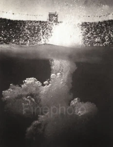 1936 LENI RIEFENSTAHL Vintage Germany Olympics Diving Under Water Photo Gravure - Picture 1 of 1