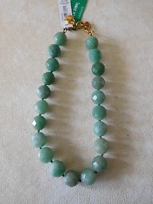 全新带标签 Carolee 华丽绿色半珍贵 Aventurine Choker 项链 - 95 美元 — 第 1/4 张图片