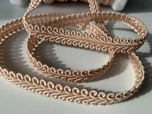 Rayon corda intrecciata gimp pergamena cuscino tessile tende da taglio 10 mm - sabbia - Foto 1 di 5