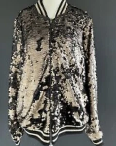 Torrid Sequin Jacket D Gold And Black Women Plus Size 1 - Picture 1 of 8
