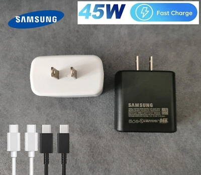 Genuine Samsung 45W Super Fast Charger Plug For Galaxy S24 S21+ S22 S23 Ultra 5G - Image 1 of 4