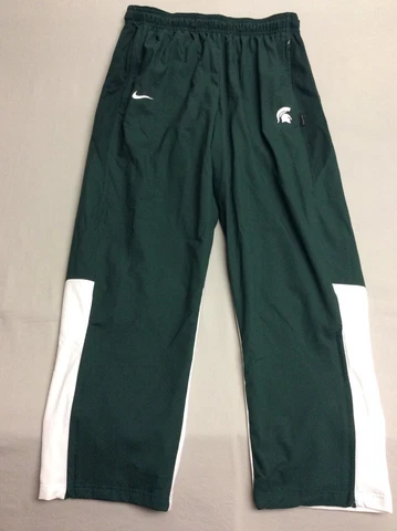 MICHIGAN STATE SPARTANS AUTHENTIC NIKE DRI-FIT ON FIELD WIND PANTS MENS XXL 2XL Cover
