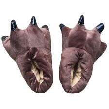 Unisex Cosplay Slippers Kids Adults Kigurumi Pajama Giraffe Cow Tiger Paw Shoes