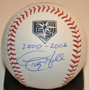 Toby Hall Tampa Bay Devil Rays Autographed Rays 20th Anniversary ML Baseball COA - Picture 1 of 2