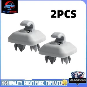 2X Sun Visor Gray Clip Holder Hooks fits Audi A3 S3 A4 S4 A5 S5 Q3 Q5 8U0857562A - Foto 1 di 5