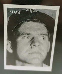Raw 1955 All American Sports Club Baseball Clyde Schell #445 Hand Cut - Picture 1 of 2