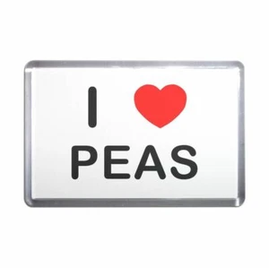Peas I Love Heart Plastic Fridge Magnet (S, M, L, XL) - Picture 1 of 10