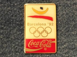 Coca Cola Olympic Pin ~ Coke ~ 1992 Barcelona, Spain - Imagen 1 de 2