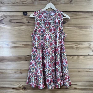 Caroline Constas Kleid mittelrosa Erdbeerdruck Mini-Taschen Rüsche B111 - Bild 1 von 18