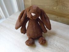 JELLYCAT SMALL BASHFUL CHOCOLATE BUNNY BABY SOFT TOY RETIRED RARE JELLY1539
