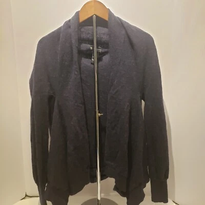 Valerie Bertinelli Woman's Charcoal Cardigan Size M Open Front - Image 1 of 3