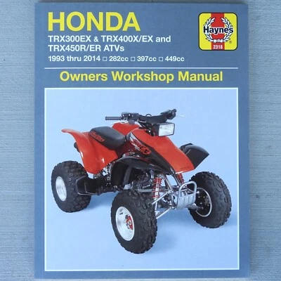 1993-2014 Honda TRX 300 400 450 FourTrax Four Trax Quad ATV HAYNES REPAIR MANUAL - Imagem 1 de 3