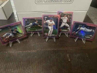 2024 Topps Chrome Pink Refractor Baseball - Image 1 of 4
