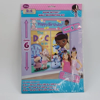 Kit de Decoración de Pared Doc McStuffins Setters Escena Disney Fiesta de Cumpleaños Foto 1 de 4