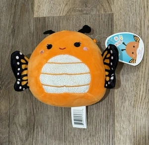 Squishmallows MONY 6" Plush Butterfly NEW WITH ALL TAGS Orange -Kellytoy - Picture 1 of 3