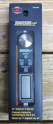 Johnson 8 英寸数字滑动 T 斜角和量角器 1920 - 0800D 全新!!  — 第 1/4 张图片