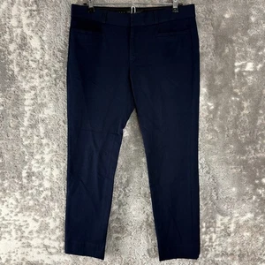 Banana Republic Petite Größe 4P Karriere Stretch vorne flach marineblau Hose Knopf Reißverschluss - Bild 1 von 11