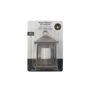 Better Homes & Gardens LED Candle Lantern Night Light Soft White Flicker Candle - Picture 1 of 6