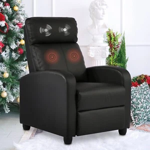 Massage Chair Recliner Chair Sofa Recliner Chair with Footrest PU Leather Sofa - Picture 1 of 12