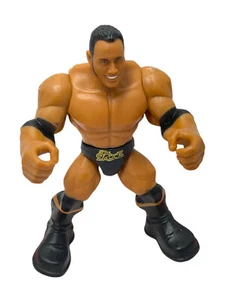 wwe mattel knuckle crunchers  the  rock wrestling action figure - Picture 1 of 1