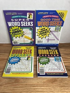 Lot of 4 Dell PennyPress Word Seek - Super - Super Jumbo - Good Time - Picture 1 of 13
