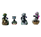 Lot of 4 Skylanders Figures: Stealth Elf, Hijinx, Dark Supershot, Bone Bash.