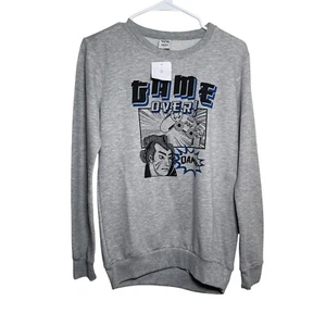 YFK Sweatshirt Boy's L/XL Gray Pullover Crew Neck Game Over Graphic Printed - Picture 1 of 8