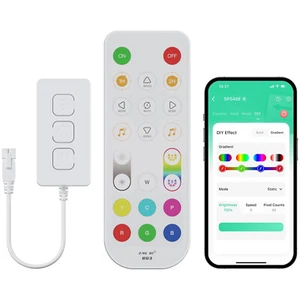 SP548E Wi-Fi+Bluetooth Music Pixel LED Remote Controller Kit for RGBIC LED Strip - Picture 1 of 19
