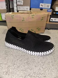 Ilse Jacobsen Tulip 3373 Platform Black Slip-on Shoe Women's EU 45 / US 11 - Picture 1 of 6