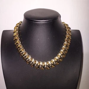 Vintage Lisner Goldtone Choker Necklace - Picture 1 of 6