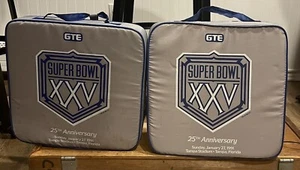 Super Bowl XXV 25 Seat cushions & memento collection SB 25 ticket & card sets - Picture 1 of 9