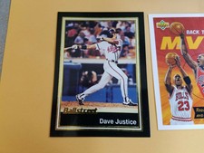 Dave Justice Atlanta Braves BallStreet 1991 #16 OVERSIZE RARE Oddball