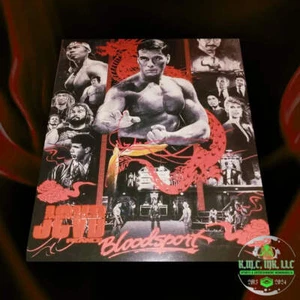 *JEAN CLAUDE VAN DAMME JCVD SIGNED AUTOGRAPHED 16X20 BLOODSPORT COLLAGE W/PROOF - Picture 1 of 2