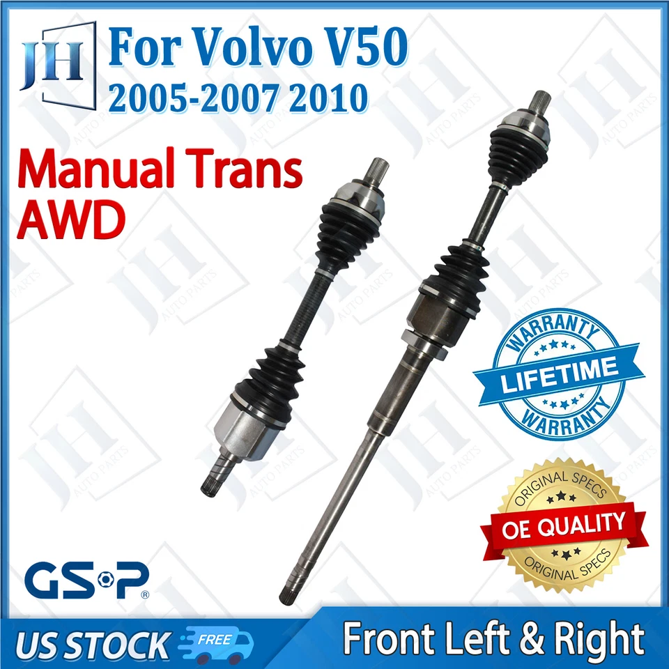 Juego de ejes CV delantero izquierdo derecho OE para 2005 06 07 10 Volvo V50 S40 AWD manual Foto 1 de 4