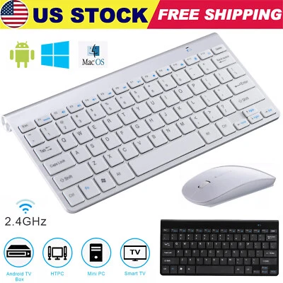Mini Wireless Keyboard And Mouse Set 2.4G For Mac Apple PC Computer Waterproof  - Image 1 of 4