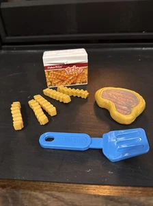 Juego de cena vintage Fisher Price divertido con filete de comida - Imagen 1 de 8