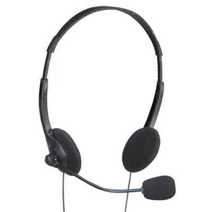 Adjustable Stereo Computer Headphones Built-In Mic & Volume Control for Mac/PC - Picture 1 of 2