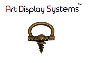 ADS - kleiner antiker ovaler dekorativer Aufhänger aus Messing - Profi-Qualität - 5er-Pack - Bild 1 von 1