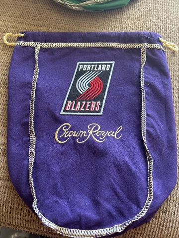 NBA  Portland Trailblazers Tribute Bag CROWN ROYAL BAG 1 Liter Cover