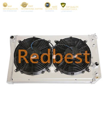 3 Rows Radiator+Shroud Fan 829 For CHEVROLET S10 S-10 Blazer V8 Conversion 82-02 - Image 1 of 4