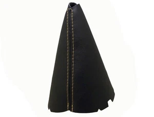 VOLKSWAGEN SHARAN (2001-2010) Soufflet Levier De Vitesse Cuir - Couture Beige - Picture 1 of 1