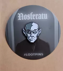 Nosferatu Pin Button - Loot Crate Exclusive Gothic Vampire Horror Collectible - Picture 1 of 3