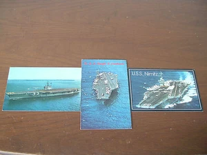 USS Forrestal - USS Nimitz - USS Dwight D. Eisenhower Postcards Lot of 3 - Picture 1 of 3