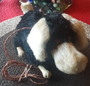 VINTAGE Friendly Puppy Black and White Battery Operated Dog Toy (Untested) - Picture 1 of 20