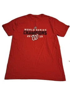 Camiseta roja campeones de la Serie Mundial 2019 de los Nacionales de Washington talla grande - Imagen 1 de 7
