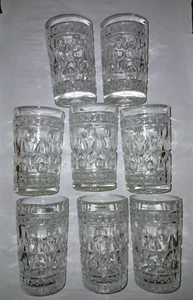 Park Lane by Colony 8 Juice Glasses Clear Vintage - Picture 1 of 8