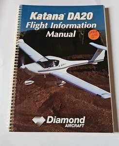 1995 Diamond Katana DA20 Flight Information Manual Booklet DA202/9 - Imagen 1 de 5
