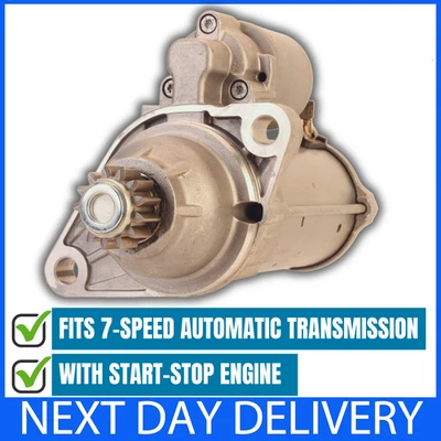NEW STARTER MOTOR fits VAG PETROL MODELS TFSI AUTO DSG   [START-STOP] 0AM911024A - Image 1 of 3